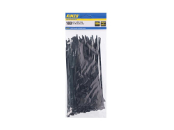 Pásek stahovací KINZO 200x4.8mm 100ks černý