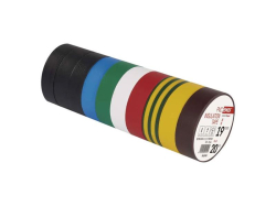 Páska izolační PVC 19mm/20m  barevný mix EMOS 10ks