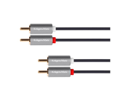 Kabel 2x Cinch konektor/2x Cinch konektor 1m KRUGER & MATZ KM1213