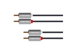 Kabel 2x Cinch konektor/2x Cinch konektor 10m KRUGER & MATZ KM1210