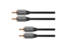 Kabel 2x Cinch konektor/2x Cinch konektor 3m KRUGER & MATZ KM0306