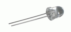 LED  8mm  modrá  3000mcd/20° čirá