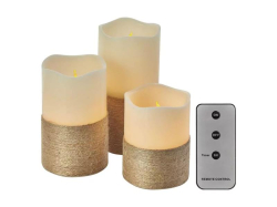 Vosková LED svíčka EMOS DCCV06 sada 3ks