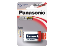 Baterie 6F22 (9V) alkalická PANASONIC Everyday Power 1ks / blistr