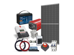Solární sestava ostrovní TRINA 440Wp, baterie LiFePO4 12V 100Ah, měnič 230VAC 1000W