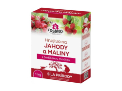 Hnojivo pro jahody a maliny ROSTETO 1kg s čedičovou moučkou