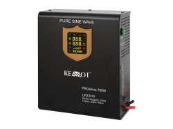 Zdroj záložní KEMOT PROsinus-1000 12V 230V 1000VA 700W Black nástěnný