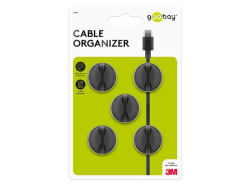 Organizér na kabely GOOBAY 95040 5ks Black