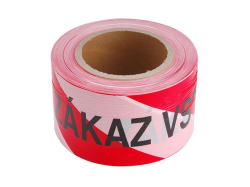 Páska výstražná 75mm x 250m EXTOL CRAFT 9568 červeno-bílá ZÁKAZ VSTUPU