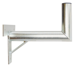 Anténní držák 35cm na zeď se vzpěrou, trubka 42/2mm, výška 16cm žár.