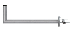 Anténní držák 70cm na stožár s třmenem, trubka 42/2mm, výška 16cm žár.