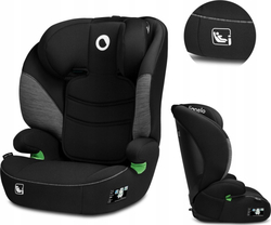 LIONELO Autosedačka Lars i-Size 100-150 cm, Black Grey