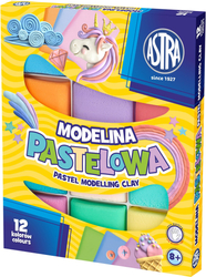 ASTRA Termotvrdnoucí plastelína 12 barev pastelová