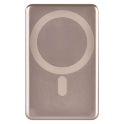 Power bank EMOS WI 1031, 10 000 mAh, 20 W + wireless, ružovo-zlatá