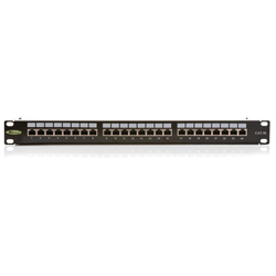 Patch panel 24port cat.5e STP black 606029