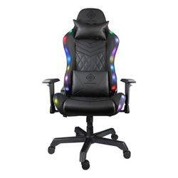 DELTACO GAM-080, RGB Herná stolička čierna