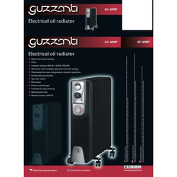 GUZZANTI GZ 409BT, Olejový radiátor