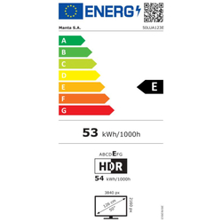 MANTA 50LUA123E, Smart LED TV 50" 4K UHD