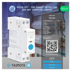 NOUS D2T, Tasmota DIN SMART Switch, prepínač