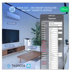 NOUS D1T, Tasmota DIN SMART Switch, prepínač