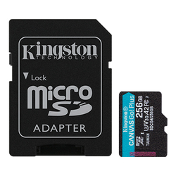 KINGSTON Micro SDXC CANVAS GO! Plus Gen4 256GB+A