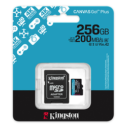 KINGSTON Micro SDXC CANVAS GO! Plus Gen4 256GB+A