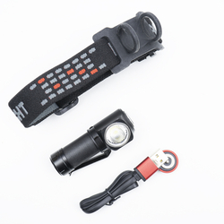 Predná lampa PNI Adventure F75 so 6 W, 600 lm LED, hliník, s batériou a magnetickou nabíjačkou USB