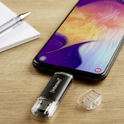 INTENSO Twist Line, USB-C/USB-A, USB Kľúč, 256GB
