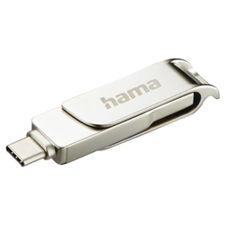 HAMA Rotate Pro, USB Kľúč, 128GB, strieborný