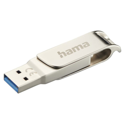 HAMA Rotate Pro, USB Kľúč, 128GB, strieborný