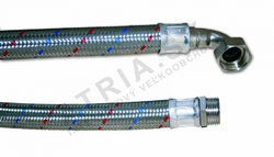 Flexi hadica opletenie nerez - s kolenom - 5/4"MF (32x42); 50cm