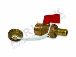 Vypúšťací guľový uáver- 1/2"M; páčka