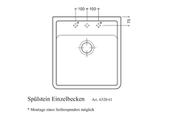 Villeroy & Boch Single 595 Lesklá čierna / Chromite glossy