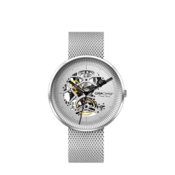 CIGA Design Náramkové hodinky Michael Young Series Automatic Mechanical Skeleton Silver