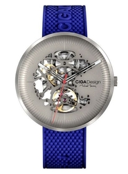 CIGA Design Náramkové hodinky Michael Young Series Titanium Edition Automatic Mechanical Skeleton Blue