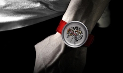 CIGA Design Náramkové hodinky Michael Young Series Titanium Edition Automatic Mechanical Skeleton Red