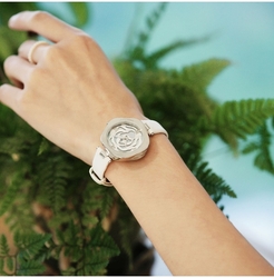 CIGA Design Dánske náramkové hodinky R-Series Rose Quartz z kože