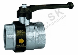 Guľový uáver voda - so spätným ventilom - 2"FF; páčka