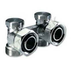 Vekoluxivar pre dvojtrubkový systém - EK x 3/4"F; rohový