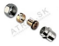 Sada zverného šróbenia so vsuvkou- 1/2"Mx17x2 PEX
