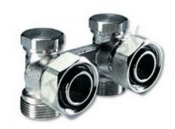 Vekoluxivar pre dvojtrubkový systém - M24 x 3/4"F; rohový
