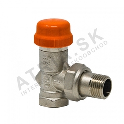 Dynamický termostatický ventil s prednastavením - 3/8"; rohový