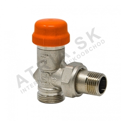 Dynamický termostatický ventil s prednastavením - 1/2" x EK; rohový