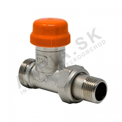 Dynamický termostatický ventil s prednastavením - 1/2" x EK; priamy