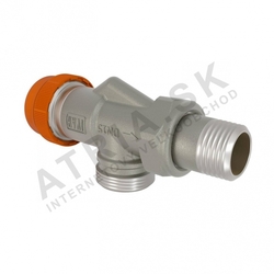 Dynamický termostatický ventil s prednastavením - 1/2" x EK; axiálny