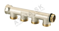 Rozdeľovač - s vývodmi EK - 3/4"xEK; 3cestný; nikel