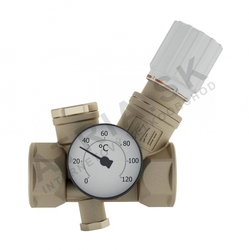 Termostatický vyvažovací ventil - pre rozvody TV - 1/2"F; regulácia teploty