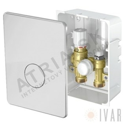 RTL ventil IC-BOX - vrátane integrovaného termostatického ventilu; biela