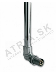 Koleno PRESS 90° - s pripojovacou trubkou - 20x15x(950)