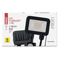LED reflektor INOVO s pohybovým čidlom, 10W neutrálna biela